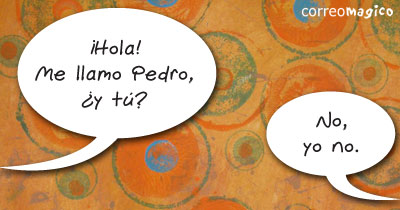 Imagen de Frases divertidas para compartir - Hola. Me llamo Pedro y tu? No yo no