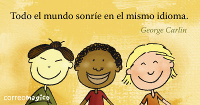 Imagen de Frases inspiradoras para compartir - Todo el mundo sonrie en el mismo idioma