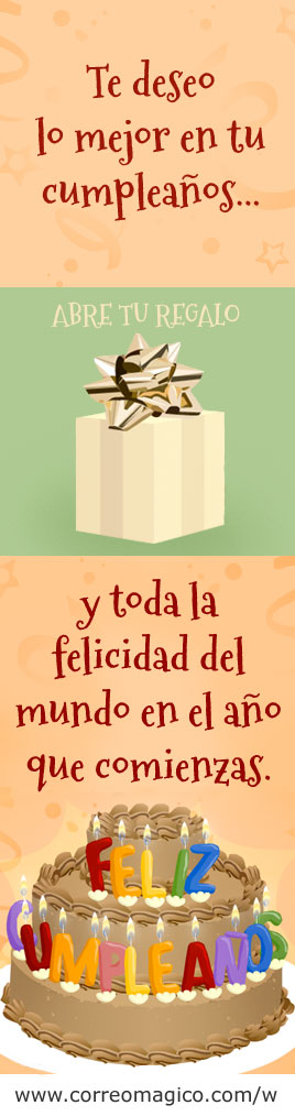 tarjetas para cumpleaños