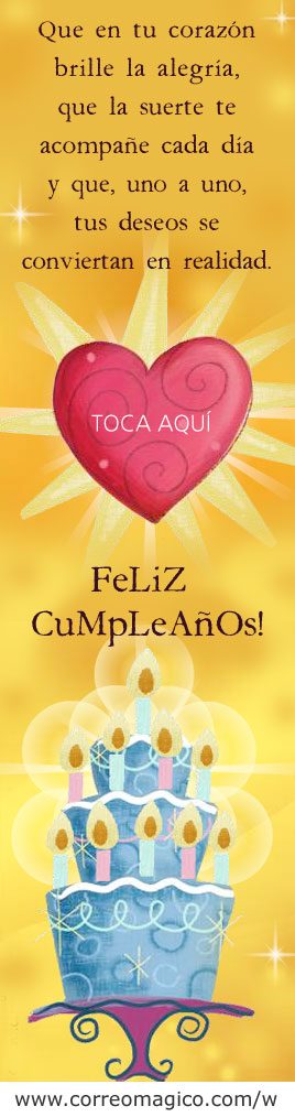 tarjetas para cumpleaños