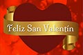 Tarjeta imagen de San Valentin. Promesa de amor