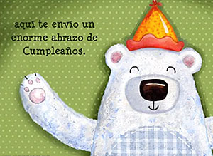 Tarjeta de Cumpleaños para compartir gratis. Un abrazo a la distancia