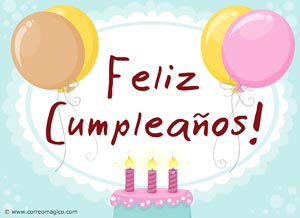 Tarjeta de Cumpleaños para compartir gratis. La alegría de hoy