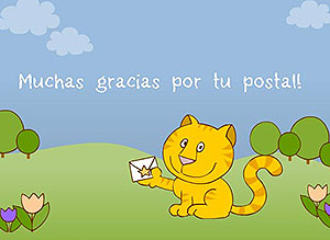 tarjetitas para dar gracias