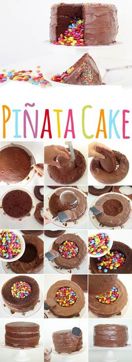 Torta piñata Torta con piñata