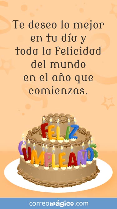 Abre tu regalo. Te deseo lo mejor en tu cumpleaos... Y toda la felicidad del mundo en el ao que comienzas