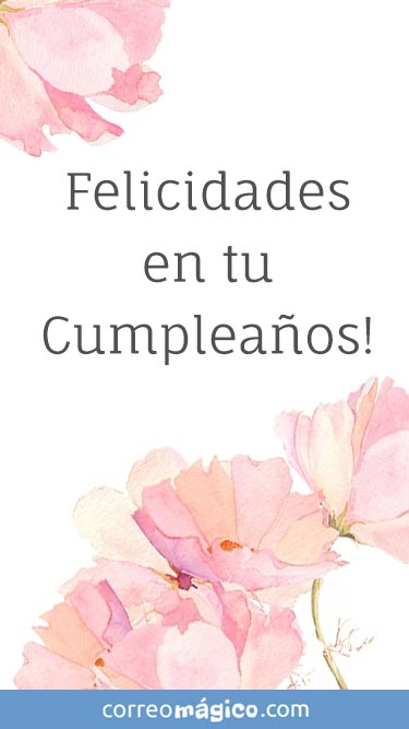 Felicidades en tu cumpleaos