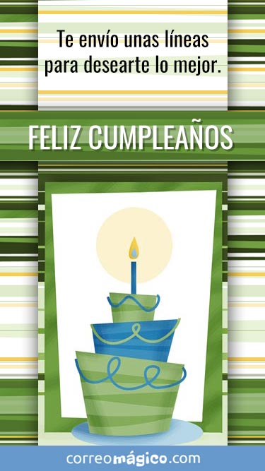 Te envo unas lineas para desearte Feliz Cumpleaos