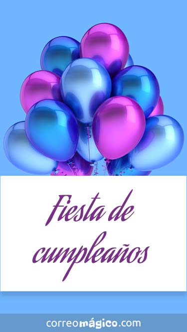 Tarjeta de Invitacion a fiesta de Cumpleaos para whatsapp para enviar desde tu celular o computadora