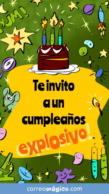 Tarjeta de Invitacion de Cumpleaos para whatsapp para enviar desde tu celular o computadora