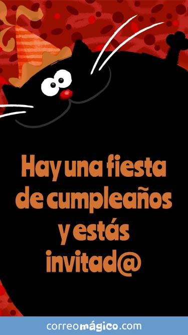 Tarjeta de Invitacion a fiesta de Cumpleaos para whatsapp para enviar desde tu celular o computadora