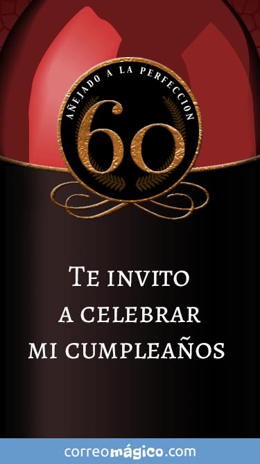 Imagen para whatsapp de Invitacion de Cumpleaos de 60 aos