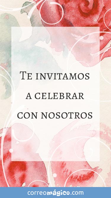 Tarjeta de Invitacion a celebracin para whatsapp para enviar desde tu celular o computadora