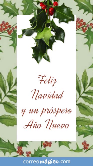 Feliz Navidad y un prspero Ao Nuevo