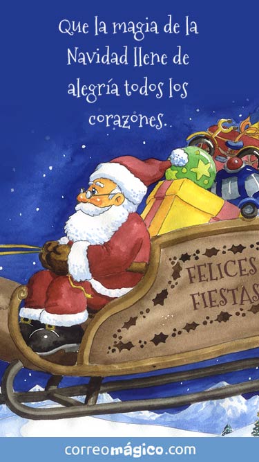 Que la magia de la Navidad llene de alegra todos los corazones. Felices Fiestas