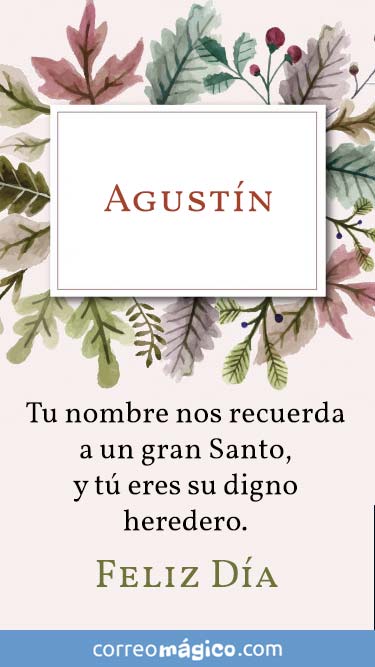 Imagen para whatsapp de Da de San Agustn