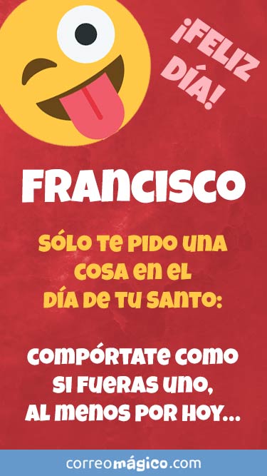 Imagen para whatsapp de Da de San Francisco