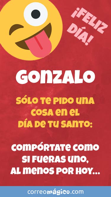 Imagen para whatsapp de Da de San Gonzalo