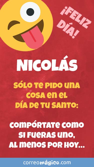 Imagen para whatsapp de Da de San Nicols