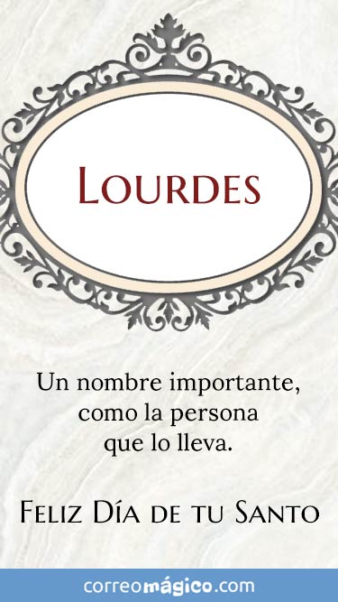 Imagen para whatsapp de Da de Santa Lourdes