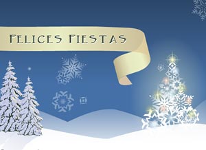 Tarjeta de Navidad para compartir. Felices Fiestas