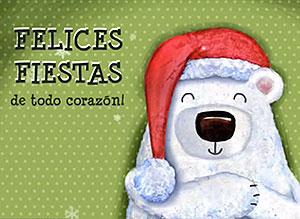 Tarjeta de Navidad para compartir. Un abrazo a la distancia