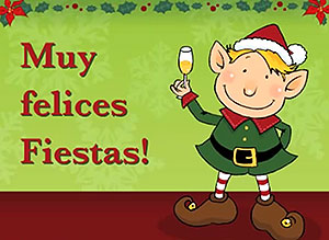 Tarjeta de Navidad para compartir. es hora de desearte felicidad