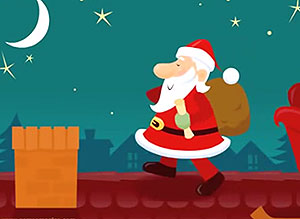 Tarjeta de Navidad para compartir. lista negra 