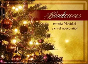 Tarjeta de Navidad para compartir. La luz del Seor