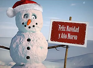 Tarjeta de Navidad para compartir. alegres sorpresas