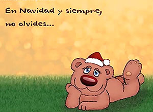 Tarjeta de Navidad para compartir. Nunca te olvido