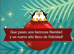 Tarjeta de Navidad para compartir. No importan las distancias