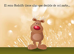 Tarjeta de Navidad para compartir. grata sorpresa