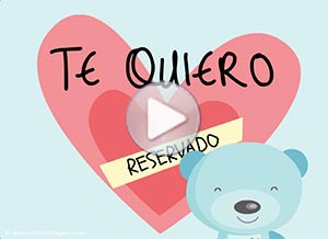 Tarjeta animada de Amor. Tienes un lugar en mi corazn