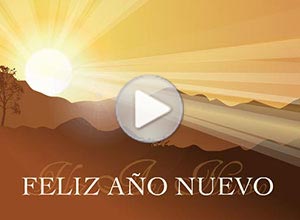 Año Nuevo ecard. feliz ao nuevo