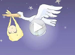 Bebes ecard. han recibido un regalo del cielo