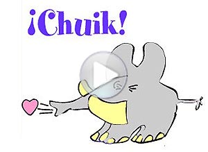 Te mando un beso ecard. tengo algo para ti