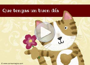 Tarjeta animada de Hola. que tengas muchos buenos das!