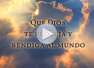 Tarjeta animada de Cuarentena. Que Dios te proteja 