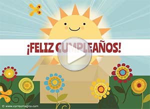 Tarjeta animada de . Sending you a box full of sunshine