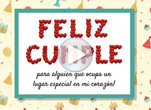 Cumpleaños ecard. ests en mi corazn