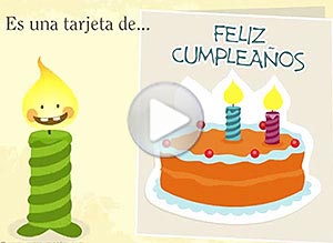 Tarjeta animada de Cumpleaños. gracias por existir!