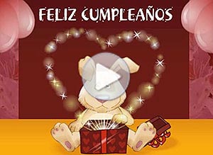 Tarjeta animada de Cumpleaños. te regalo todo mi amor