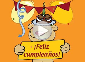 Tarjeta animada de Cumpleaños. Sorpresa de cumpleaos