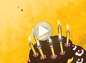 Cumpleaños ecard. te deseo felicidad todo el ao!
