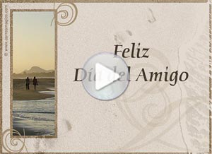 Día del amigo ecard. camina a mi lado