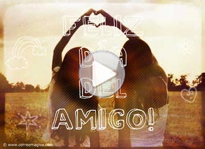 Día del amigo ecard. bff