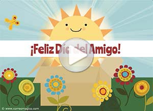 Imagen de Da de la Amigo para compartir gratis. Te envo una caja de sol