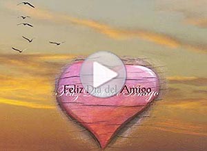 Día del amigo ecard. enviado del cielo