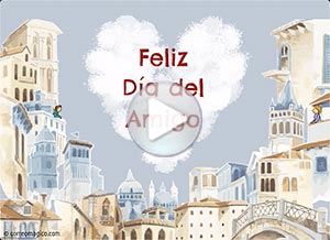 Día del amigo ecard. aunque hoy no podamos reunirnos